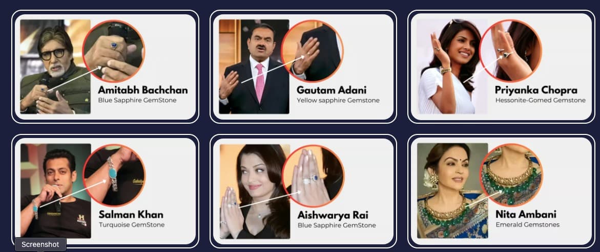 Alokit gemstone collection